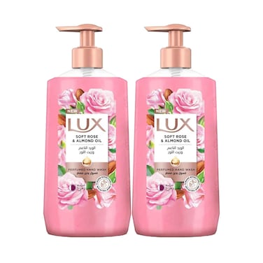 Lux Hand Wash Soft Rose &amp; Almond Oil 500mlx2 Pieces