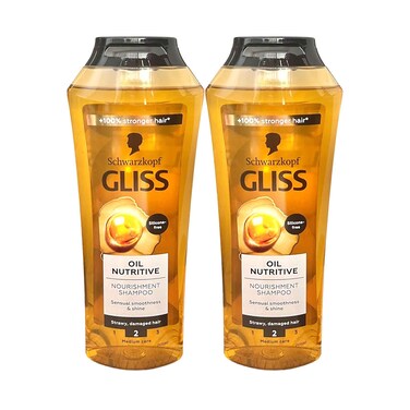 Gliss Oil Nutritive Shampoo 400mlx2 Pieces