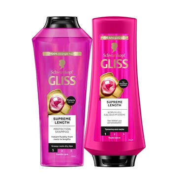 Gliss Supreme Length Shampoo 400ml &amp; Conditioner 360ml