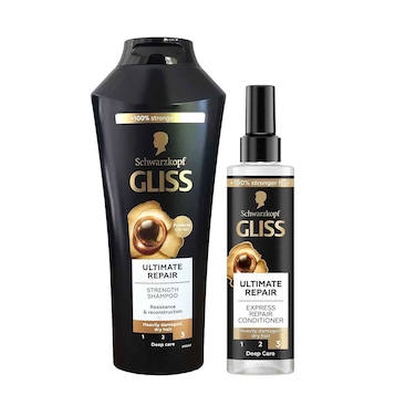 Gliss Ultimate Repair Shampoo 400ml &amp; Express Repair Conditioner 200ml