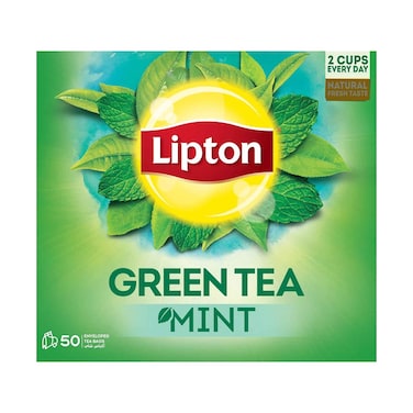 Lipton Green Tea Mint 1.3gx50 Pieces
