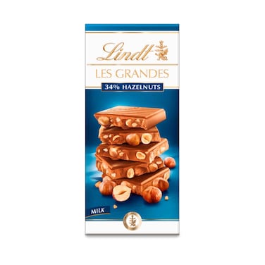 Lindt Les Grandes Hazelnuts Milk Chocolate 150g