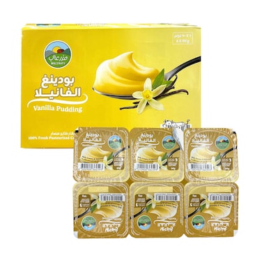 مازراتي بودينج بنكهة الفانيليا 90 جم × 6 قطع