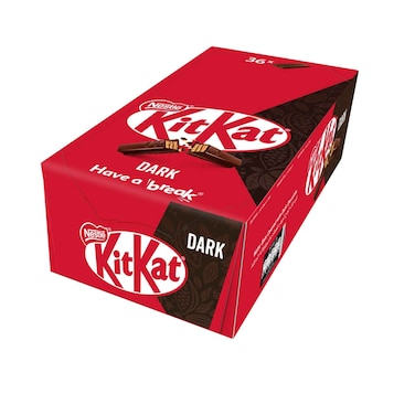 Nestle KitKat Wafer Bars Covered With Dark Chocolate 17.7gx36 Pieces