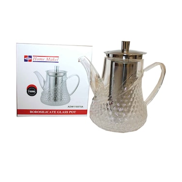 إف سي آي هوم ميكر إبريق زجاجي بوروسيليكات سعة 750 مل