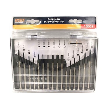 Mega Precision Screwdriver Set M-7908, 16 Pieces