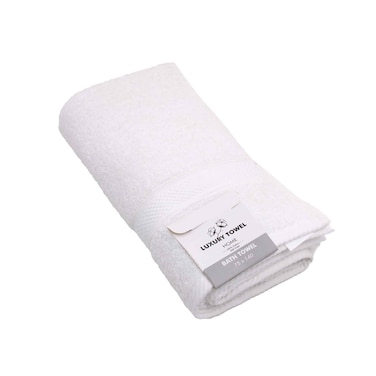 Luxury Bath Towel White 75x140cm