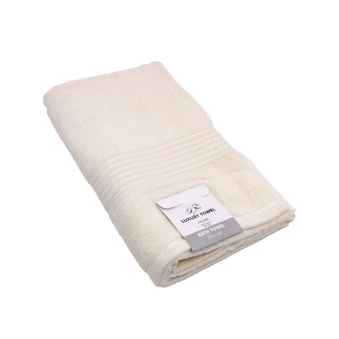 Luxury Bath Towel Cream 75x140cm