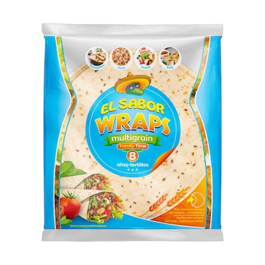 El Sabor Tortillas Multigrain Wraps 20Cm 320g