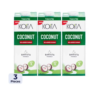 Koita Coconut Milk No Added Sugar 1l x 3 Pieces