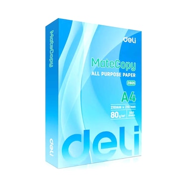 Deli MateCopy A4 Paper Bundle 500 Sheets 210mmx297mm