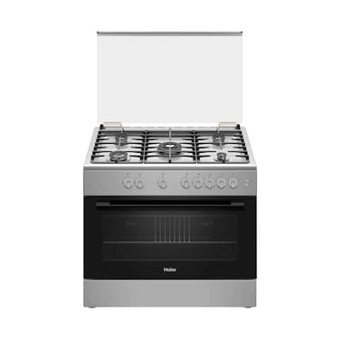 Haier Gas Cooker Freestanding 5 Burners HCR9060GT2 90Cm Stainless Steel