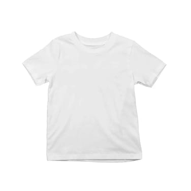 La Collection Cotton Knitted Plain Ladies T-Shirt White Assorted