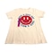 La Collection Cotton Knitted Ladies T-Shirt Cream Assorted