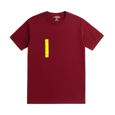 La Collection Cotton Knitted Men's T-shirt Burgundy Assorted