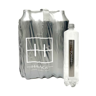مياه هاج المعدنية الطبيعية غير الغازية، عبوة من 6 قطع، 1 لتر
