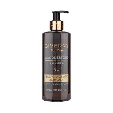 Giverny For Men Goodness Oud Body Wash 500ml
