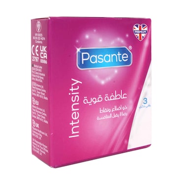 واقيات ذكرية باسانتي إنتنسيتي ‎3 قطع