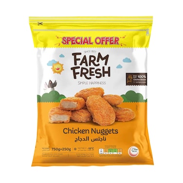 Farm Fresh Frozen Chicken Nuggets 750g+250g