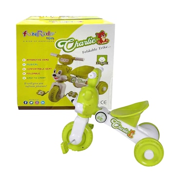 دراجة تشارلي ثلاثية العجلات قابلة للطي للأطفال من عمر سنتين فما فوق  متنوعة