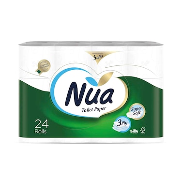 Nua Sofia Super Soft Imported Toilet Paper 3 Ply Pack of 24 Rolls