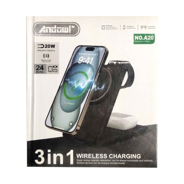 Andowl 3 in 1 Wirelss Charging 20 Watts