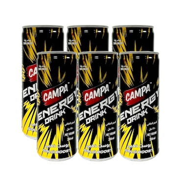 Campa Energy Drink Gold Boost 250mlx6 Pieces