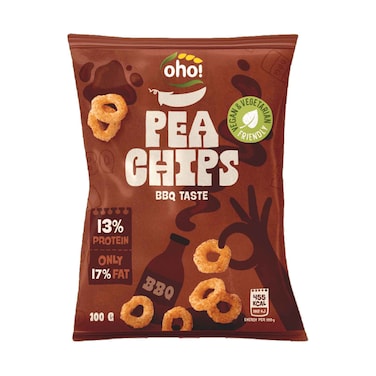 Oho Smoky BBQ Pea chips 100g