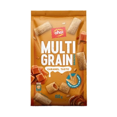 Oho Sweet Multigrain snacks with caramel 150g