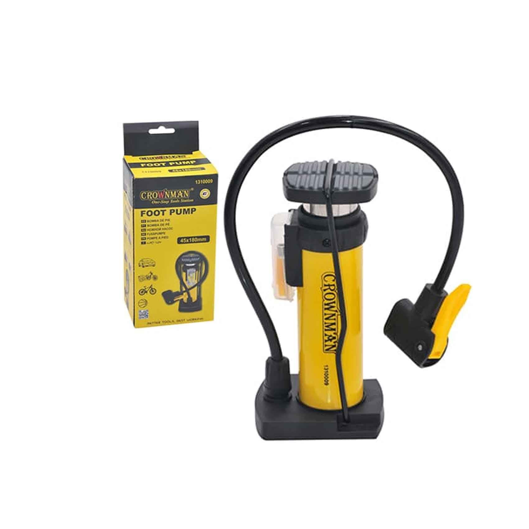 Crownman Foot Pump 45x180mm