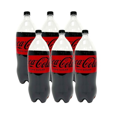Coca Cola Carbonated Drinks Zero Sugar 2.25Lx6 Pieces