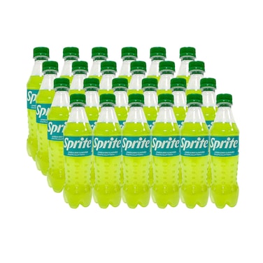 مشروب سبرايت غازي بنكهة الليمون والنعناع عبوة بلاستيكية 350 مل ×24 قطعة