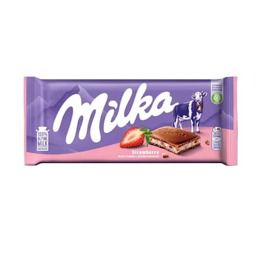 Milka Strawberry Chocolate 90g
