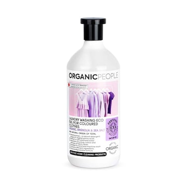 Organic People Laundry Washing Gel For Coloured Clothes Organic Magnolia &amp; Sea Salt 1l