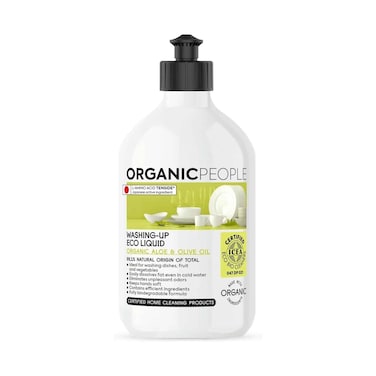 Organic People Washing Up Eco Liquid Aloe &amp; Olive Oil 500ml