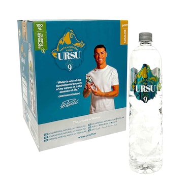 URSU 9 Natural Mineral Water Pet 1.5lx6 Pieces