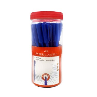 Faber Castell Tri-Flow Ballpoint Pen 25 Pieces