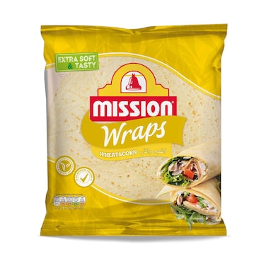 Mission Wheat &amp; Corn Tortilla Wraps 378g