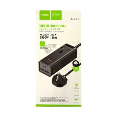 Hoco Multifunctional Safety Socket AC9B