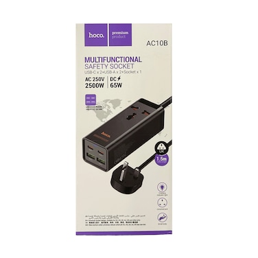 Hoco Multifunctional Safety Socket AC10B