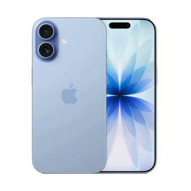 هاتف آبل آيفون 17 بسعة 8 جيجابايت رام و256 جيجابايت تخزين، يدعم شبكة الجيل الخامس، اللون الأزرق الضبابي (e SIM)