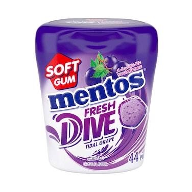 Mentos Soft Gum Fresh Dive Tidal Grape 88g