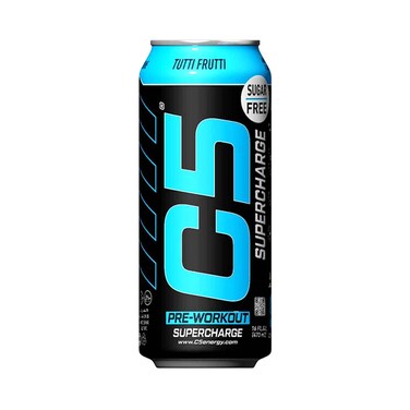 C5 Energy Drink Pre-Workout Super Charge With Tutti Frutti Flavour 473ml