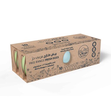Mazzraty Large Fresh Eggs Free Range Rich In Omega 3 + Selenium 10 Pieces