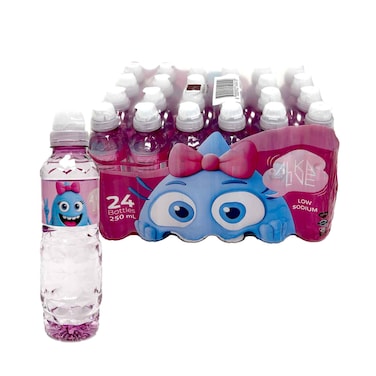 مياه شرب قلوية للأطفال، منخفضة الصوديوم، وردي 250 مل × 24 قطعة