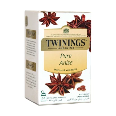 أكياس شاي اليانسون النقي من تويننجز ٢.٣ غ × ٢٠ قطعة