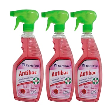Maf Carrefour Antibac Disinfectant Kitchen Cleaner 500mlx3 Pieces