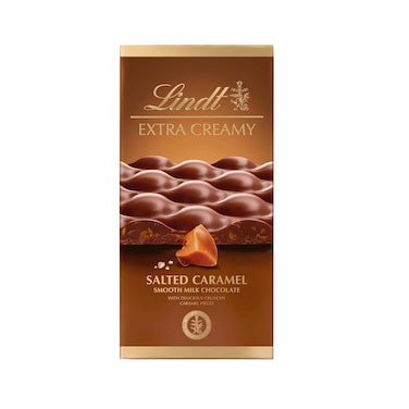 Lindt Extra Creamy Salted Caramel Smooth Milk Chocolate 80g