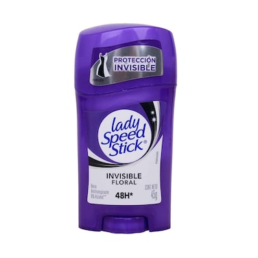 مزيل عرق نسائي من ليدي سبيد ستيك برائحة الزهور غير المرئية، 45 غرام