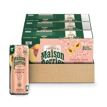 Maison Perrier Sparkling Beverage With Peach Flavour 250mlx30 Pieces